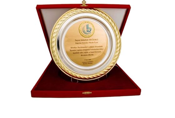 Kutulu Yuvarlak Madalyon Plaket